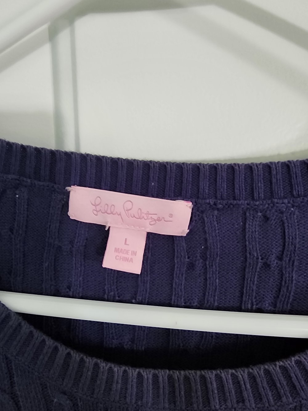 Lilly Pulitzer Navy Ribbed Sweater